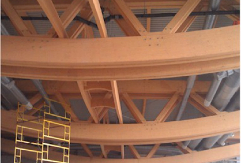 Каркас покрытия аквапарка ТРЦ «Планета» г. Уфа, Башкортостан